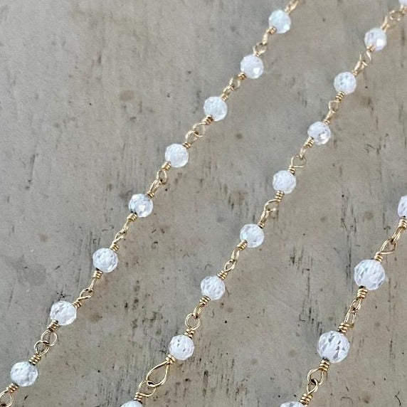 CUBIC ZIRCONIA NECKLACE - SPARK