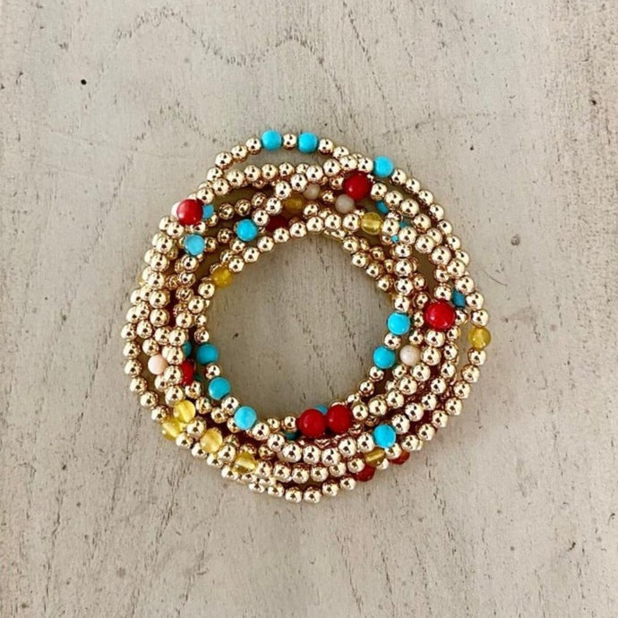 GOLD BEADS SET - RIMINI