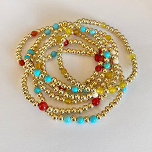 GOLD BEADS SET - RIMINI