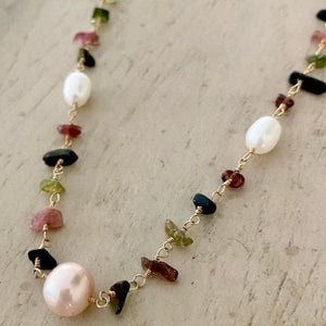 TOURMALINE NECKLACE - CHIPS