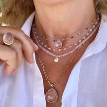 Load image into Gallery viewer, ROSEQUARTZ NECKLACE - ALLY
