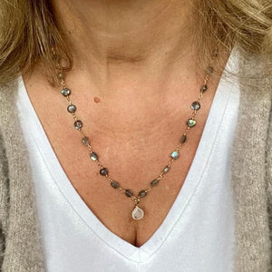 LABRADORITE NECKLACE - CADIZ