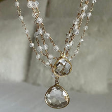 Load image into Gallery viewer, Cubic Zirconia Beads Necklace with Crystal
