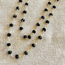 Load image into Gallery viewer, BLACK SPINEL NECKLACE - DODI
