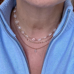 Rose Quartz Necklace - Dora