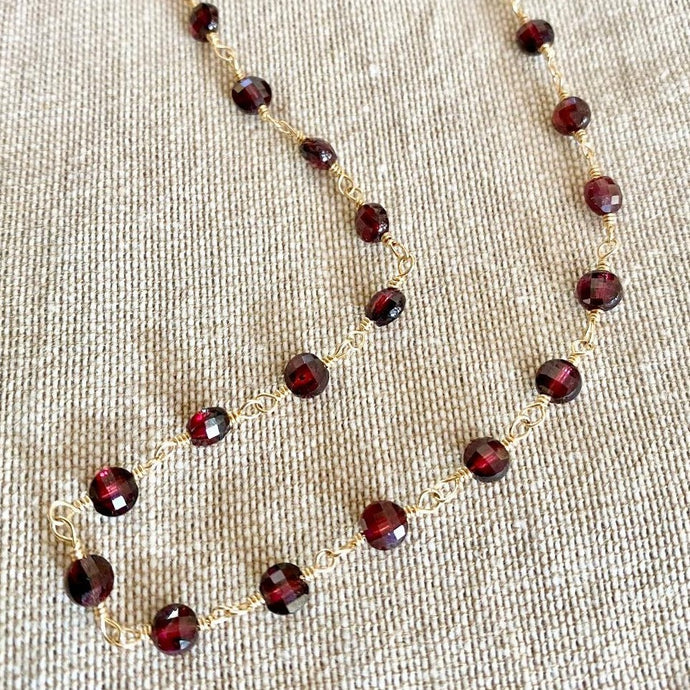 Garnet Necklace - Scarlet