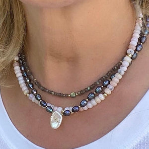 LABRADORITE NECKLACE - FOGOSO