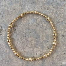 Load image into Gallery viewer, GOLD BEADS STACK WITH PEARL - SITGES
