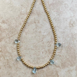 GOLD BEADS NECKLACE - ARIA