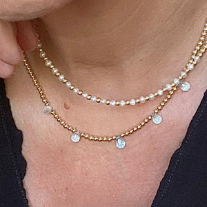 GOLD BEADS NECKLACE - ARIA