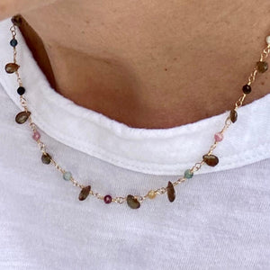 Quartz Pendant Necklace - Smoky