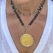 Load image into Gallery viewer, LABRADORITE NECKLACE WITH COIN - VICTORIA
