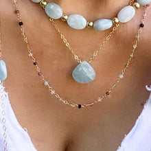Load image into Gallery viewer, MILKY AQUAMARINE NECKLACE - VODA
