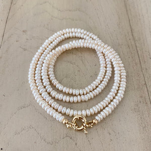 LONG PEARL NECKLACE - JACKIE