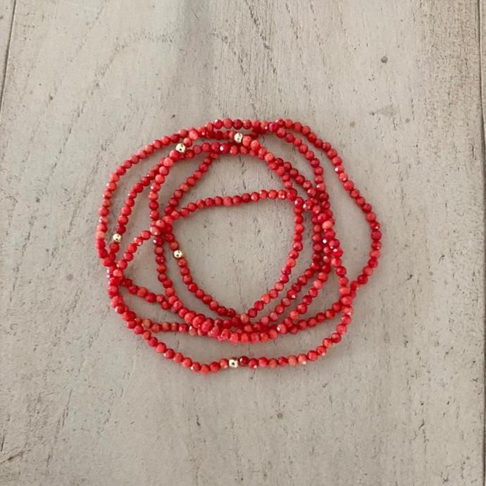 CORAL BRACELET SET