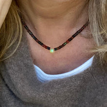 Load image into Gallery viewer, BLACK OPAL NECKLACE - SARA
