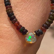 Load image into Gallery viewer, BLACK OPAL NECKLACE - SARA
