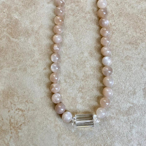 MOONSTONE NECKLACE - CRYSTAL