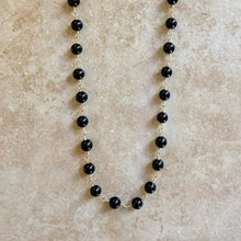 Load image into Gallery viewer, BLACK OBSIDIAN NECKLACE - SHIVA
