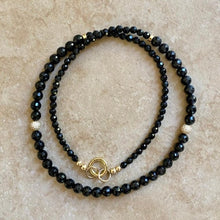 Load image into Gallery viewer, BLACK SPINEL NECKLACE - CHARMED
