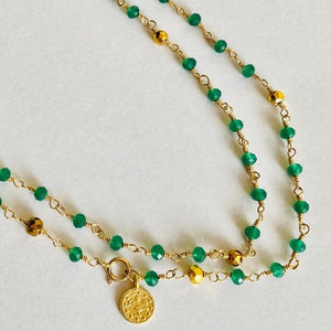 LONG GEMSTONE NECKLACE - GEMMA