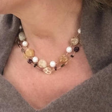 Load image into Gallery viewer, CITRINE AND PEARL NECKLACE - SOLE
