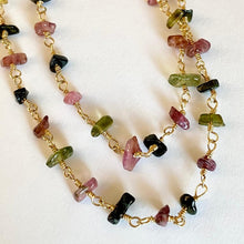 Load image into Gallery viewer, TOURMALINE CHIP NECKLACE - VERONA

