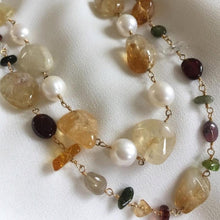 Load image into Gallery viewer, CITRINE AND PEARL NECKLACE - SOLE
