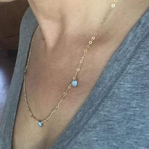 Labradorite Drop Necklace - Delilah