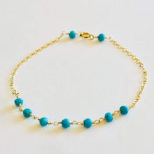 Load image into Gallery viewer, TURQUOISE GOLD BRACELET
