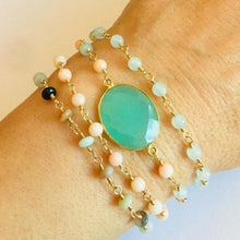 Load image into Gallery viewer, CORAL BRACELET AQUA
