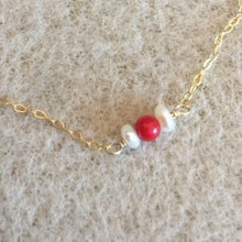 Load image into Gallery viewer, GOLD NECKLACE WITH GEMSTONE - KIRA
