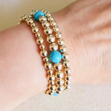 Load image into Gallery viewer, GOLD BEADS HOWLITE
