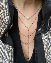 Load image into Gallery viewer, BLACK SPINEL NECKLACE - BLACK WIDOW

