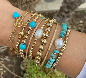 CLASSIC SILVER BEAD BRACELET