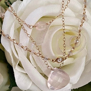ROSEQUARTZ CHOKER - JOY