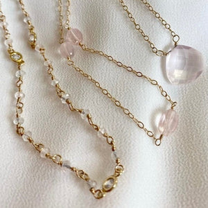 ROSEQUARTZ CHOKER - JOY