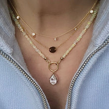 Load image into Gallery viewer, Gold Necklace with Disc
