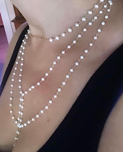 GEMSTONE CHAIN NECKLACE- CECILE