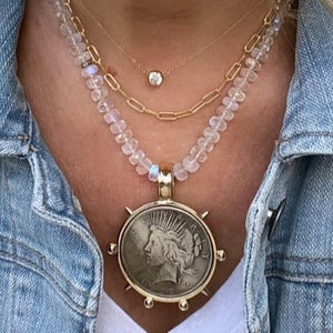 SOLITAIRE GOLD NECKLACE - FLASH