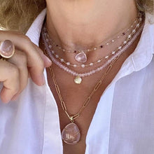 Load image into Gallery viewer, ROSE QUARTZ NECKLACE - GRANDEZZA
