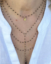 Load image into Gallery viewer, BLACK SPINEL NECKLACE - BLACK WIDOW
