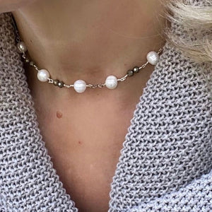 PYRITE WITH PEARL