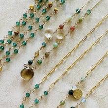 Load image into Gallery viewer, GOLD NECKLACE WITH QUARTZ - ANGELINA
