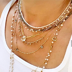 Labradorite Drop Necklace - Delilah