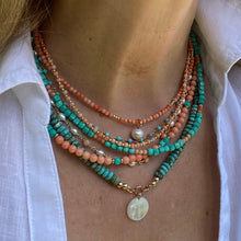 Load image into Gallery viewer, AGATE WITH TURQUOISE NECKLACE - SORRENTO
