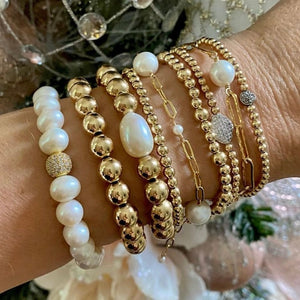 PEARL WITH CZ BALL SISTINE