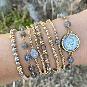 GOLD BEADS TWO TONE