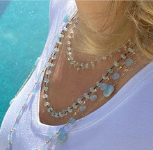 Load image into Gallery viewer, Aquamarine Cluster Necklace - Nice
