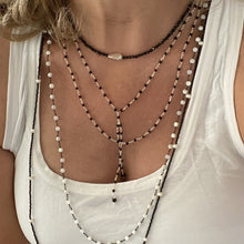 Load image into Gallery viewer, BLACK SPINEL SILVER NECKLACE - BLACK WIDOW
